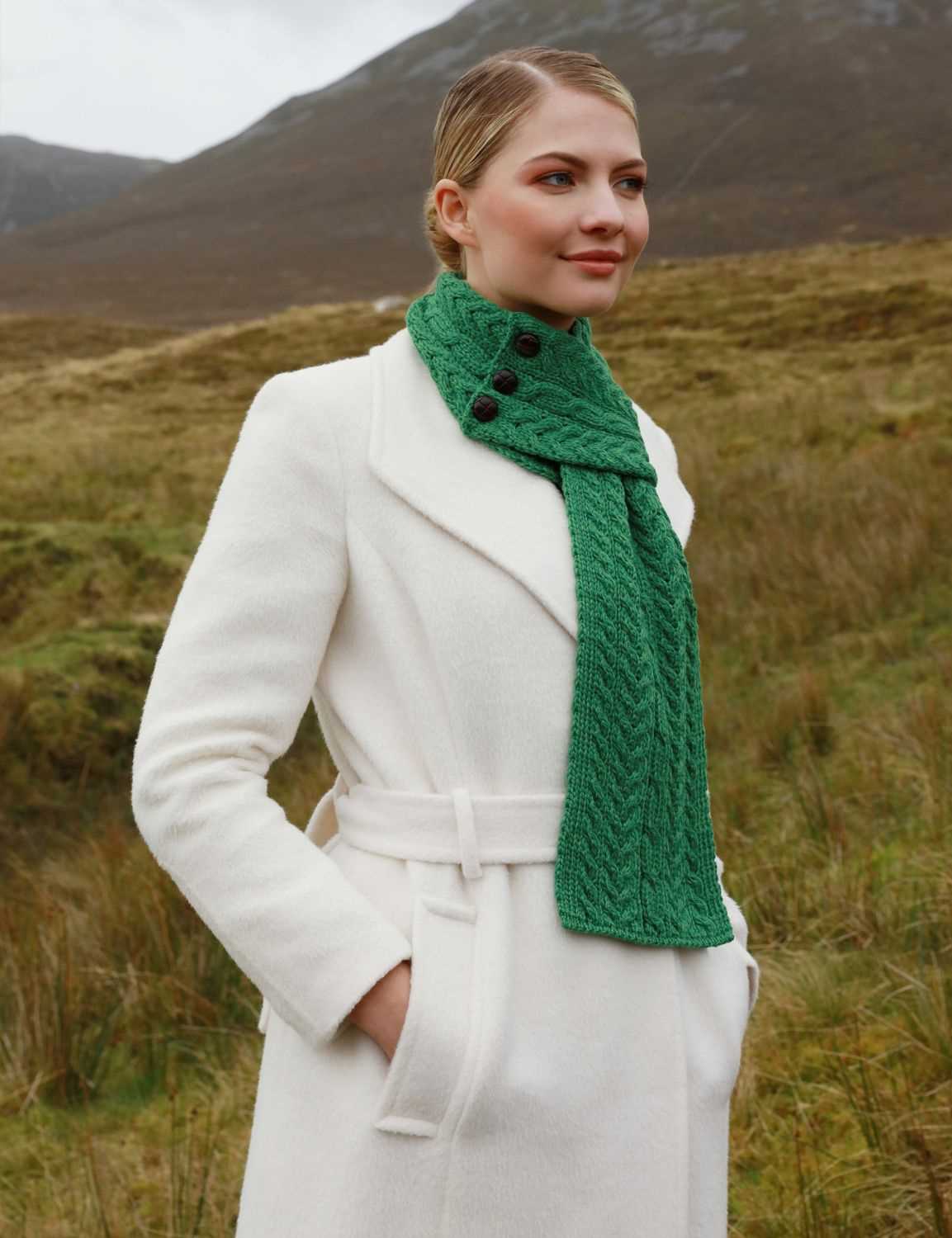 Irish scarf knitting pattern