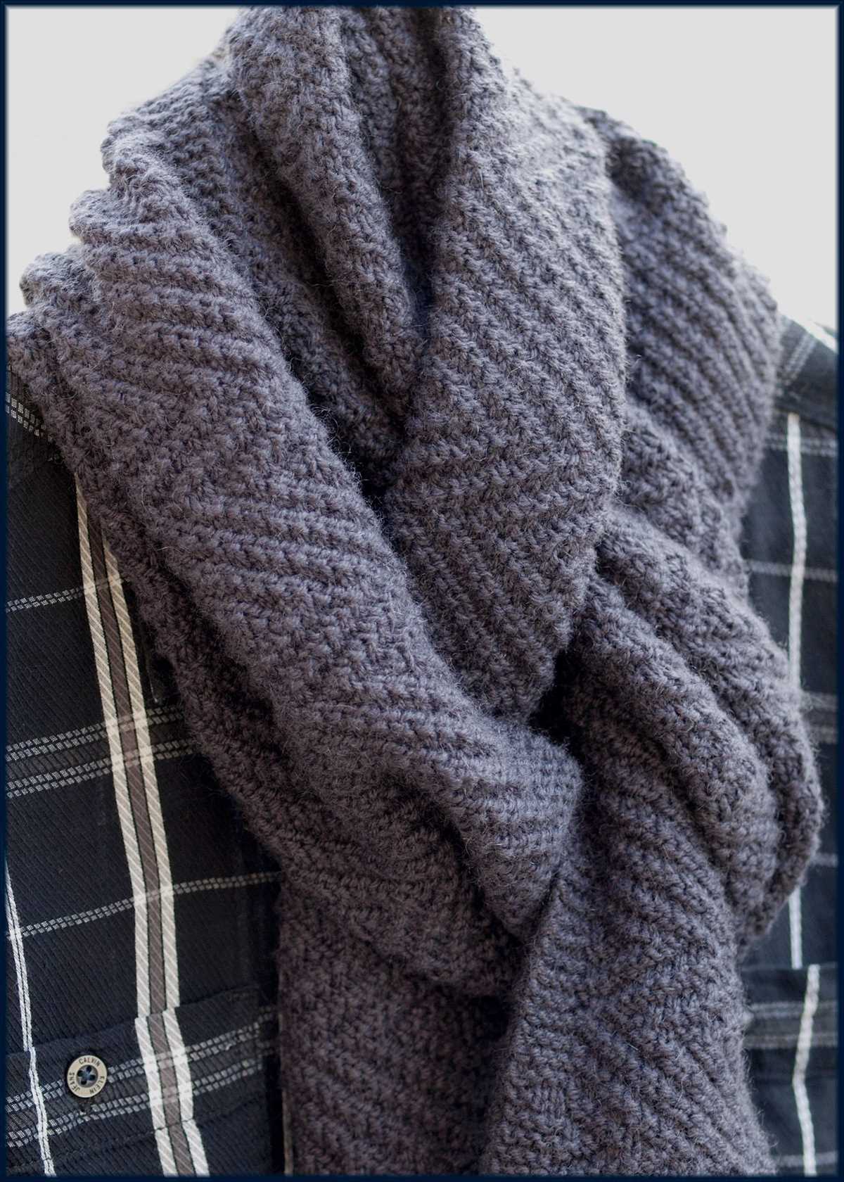 Knitting patterns scarf male