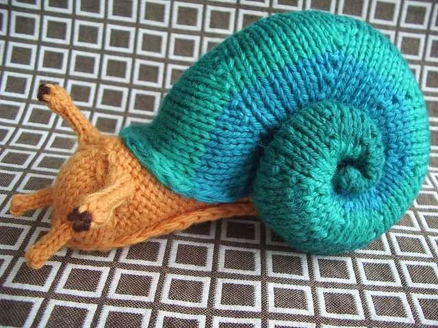 Snail knitting pattern