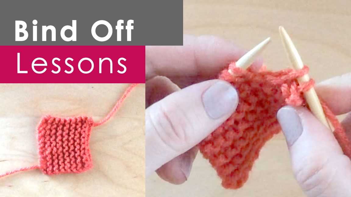 Knitting bind off in pattern