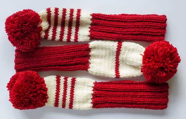 Easy golf club cover knitting pattern