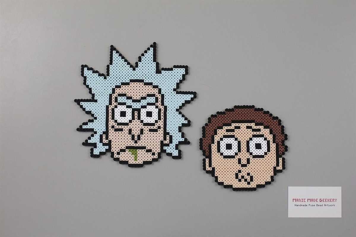 Rick and morty knitting pattern
