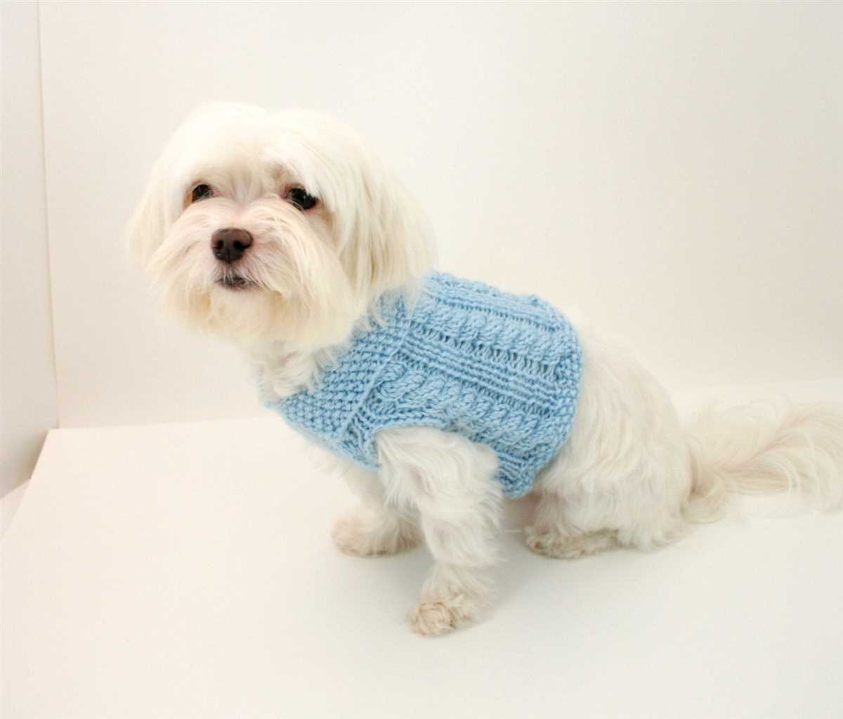 Free knitting pattern dog coat easy