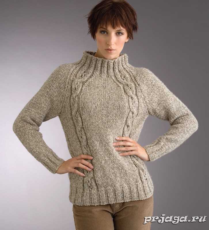 Curved hem sweater knitting pattern