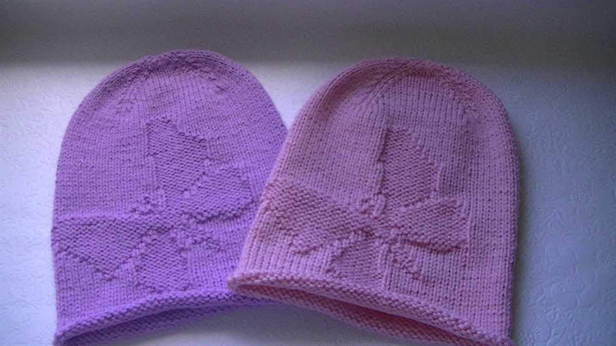 Free knitting pattern for hats on two needles