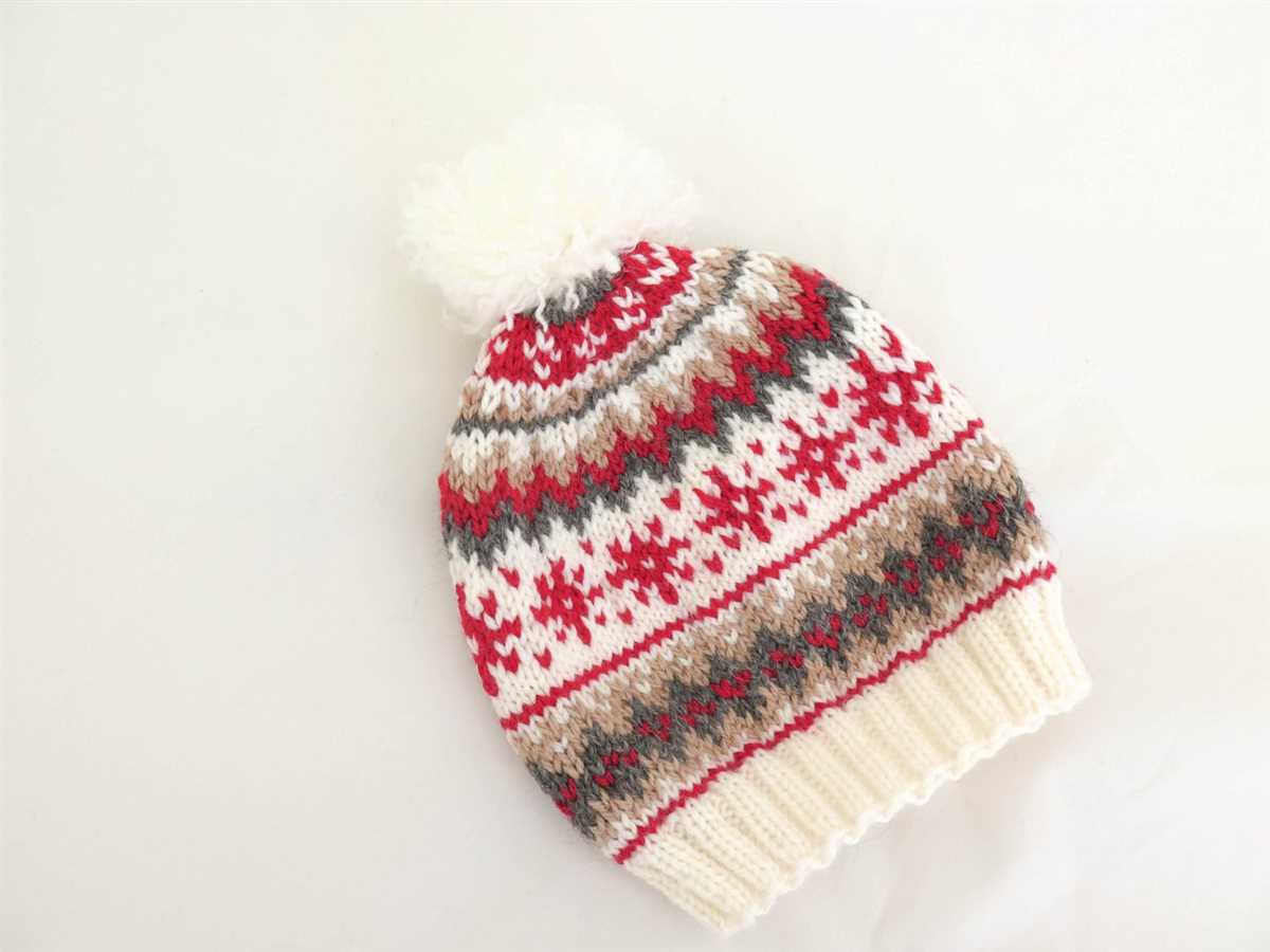 Winter hat knitting pattern