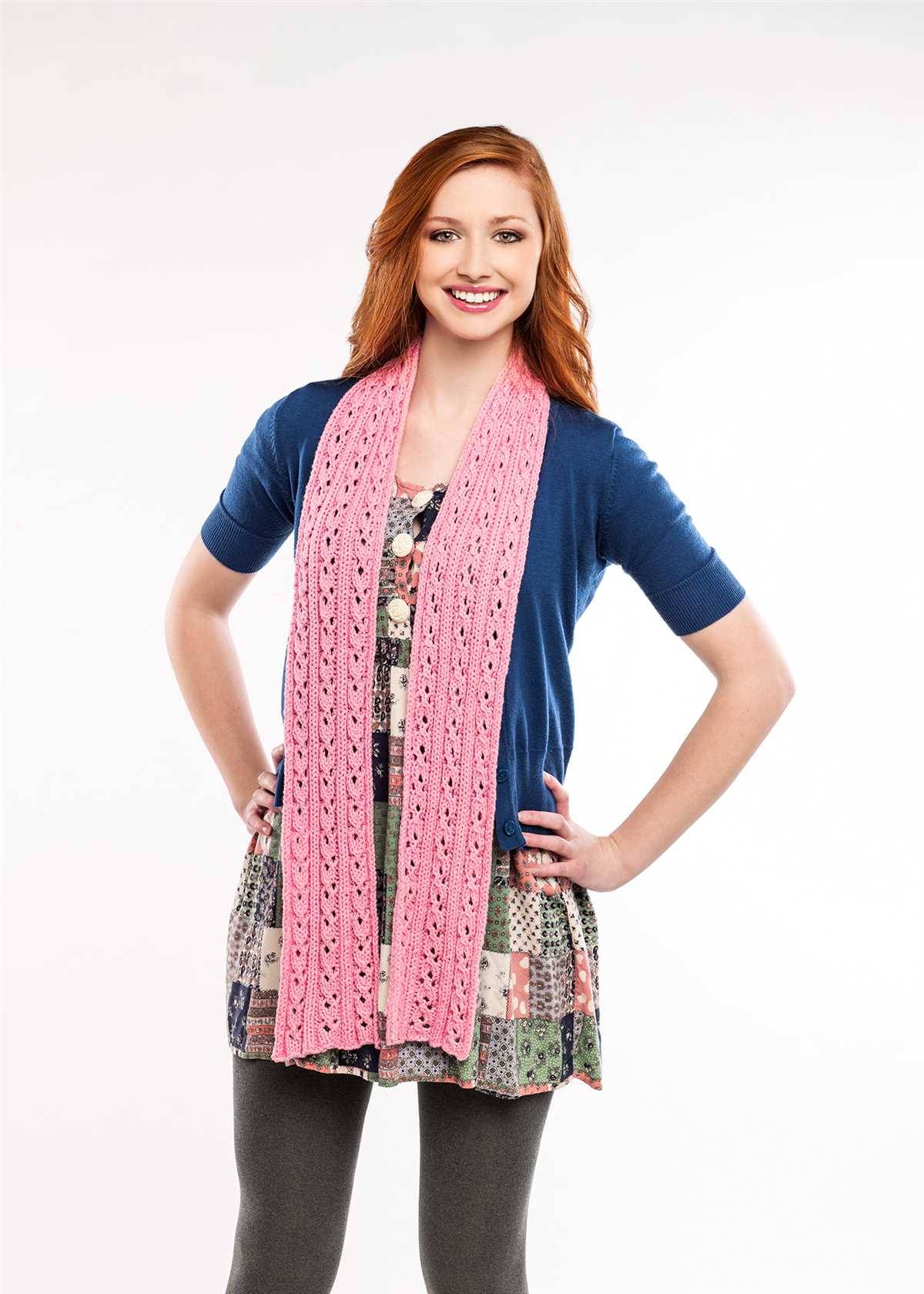 Eyelet scarf knitting pattern