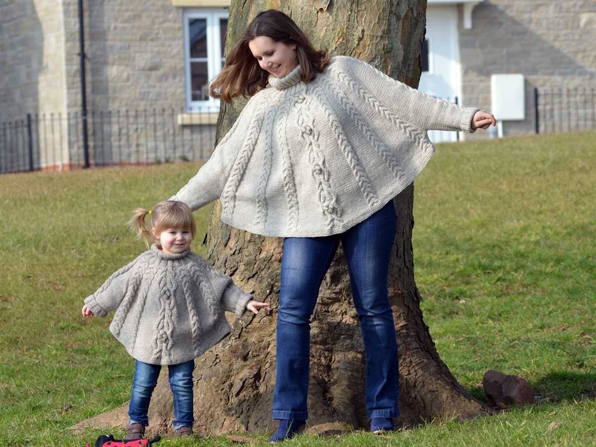 Lightweight poncho knitting pattern