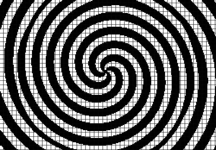 Spiral knitting pattern