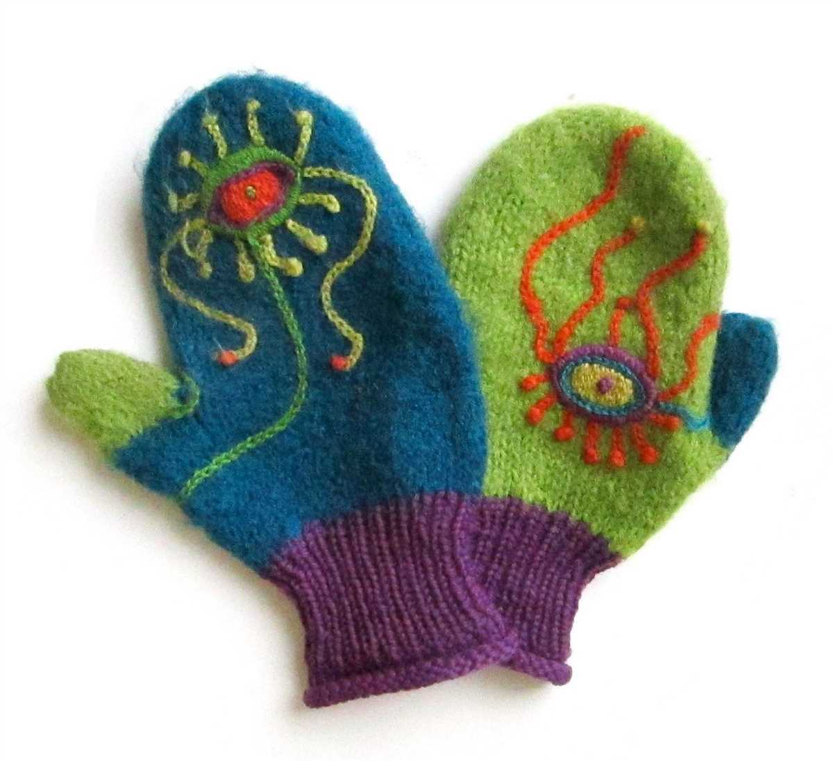 Felted mittens knitting pattern