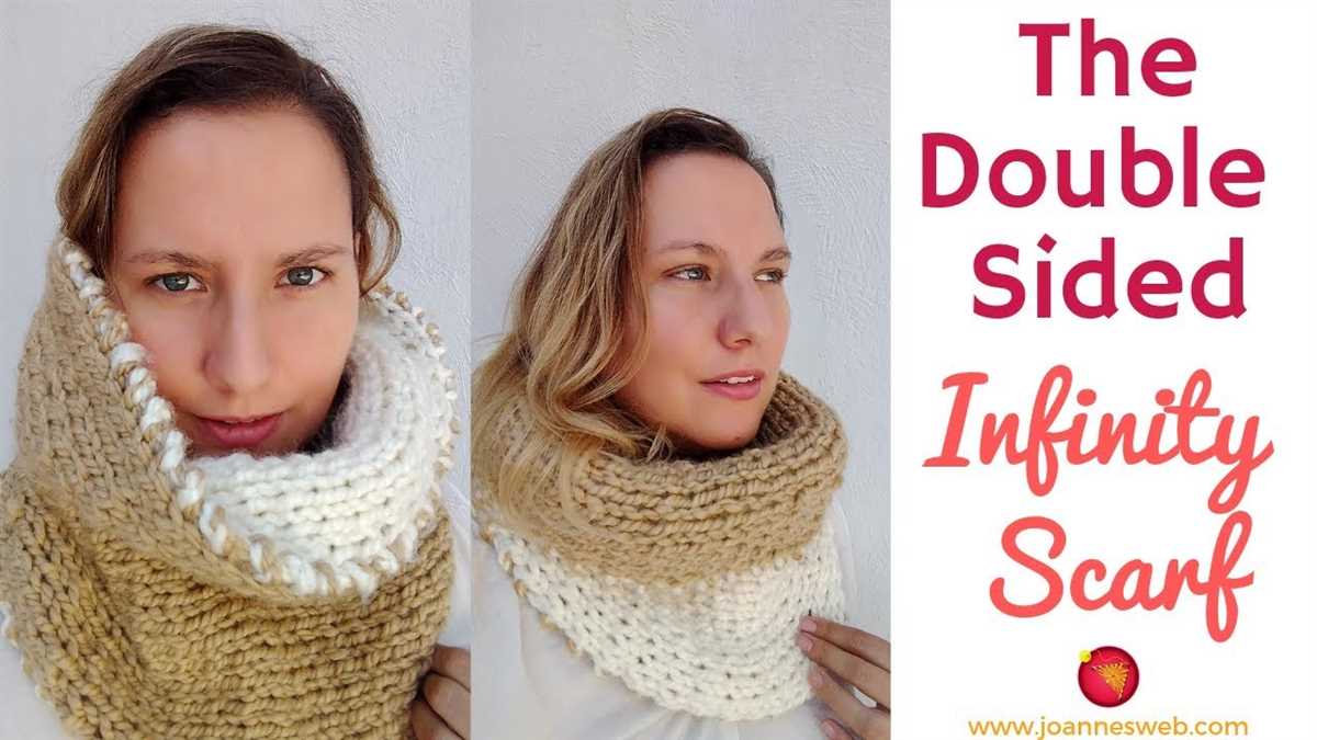 Two color knitting patterns scarf