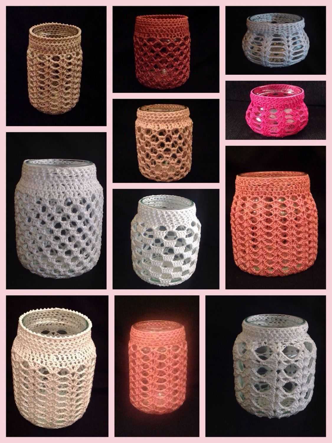 Knitted jar cover pattern