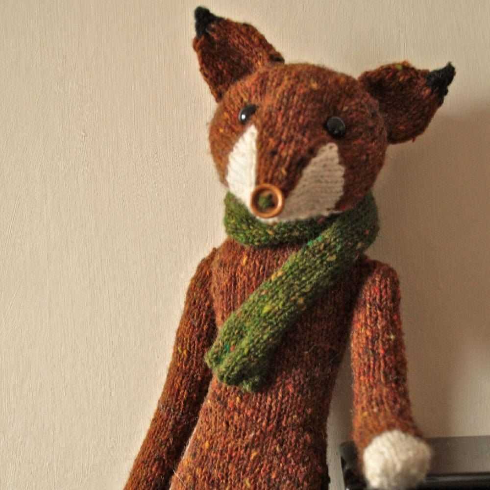 Fox toy knitting pattern