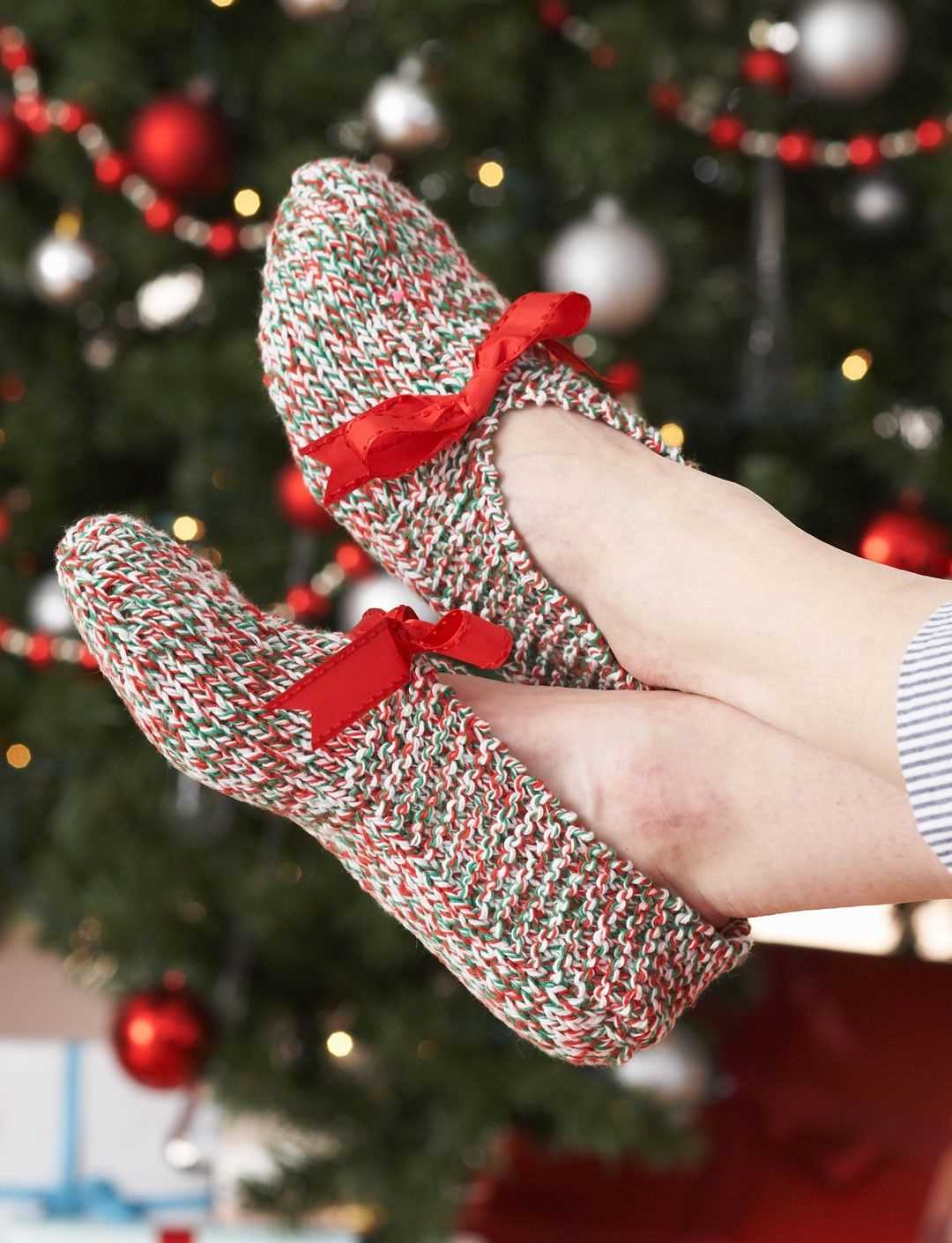 Pattern for knitted slippers free