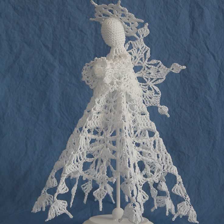 Free knitting pattern for christmas tree angel