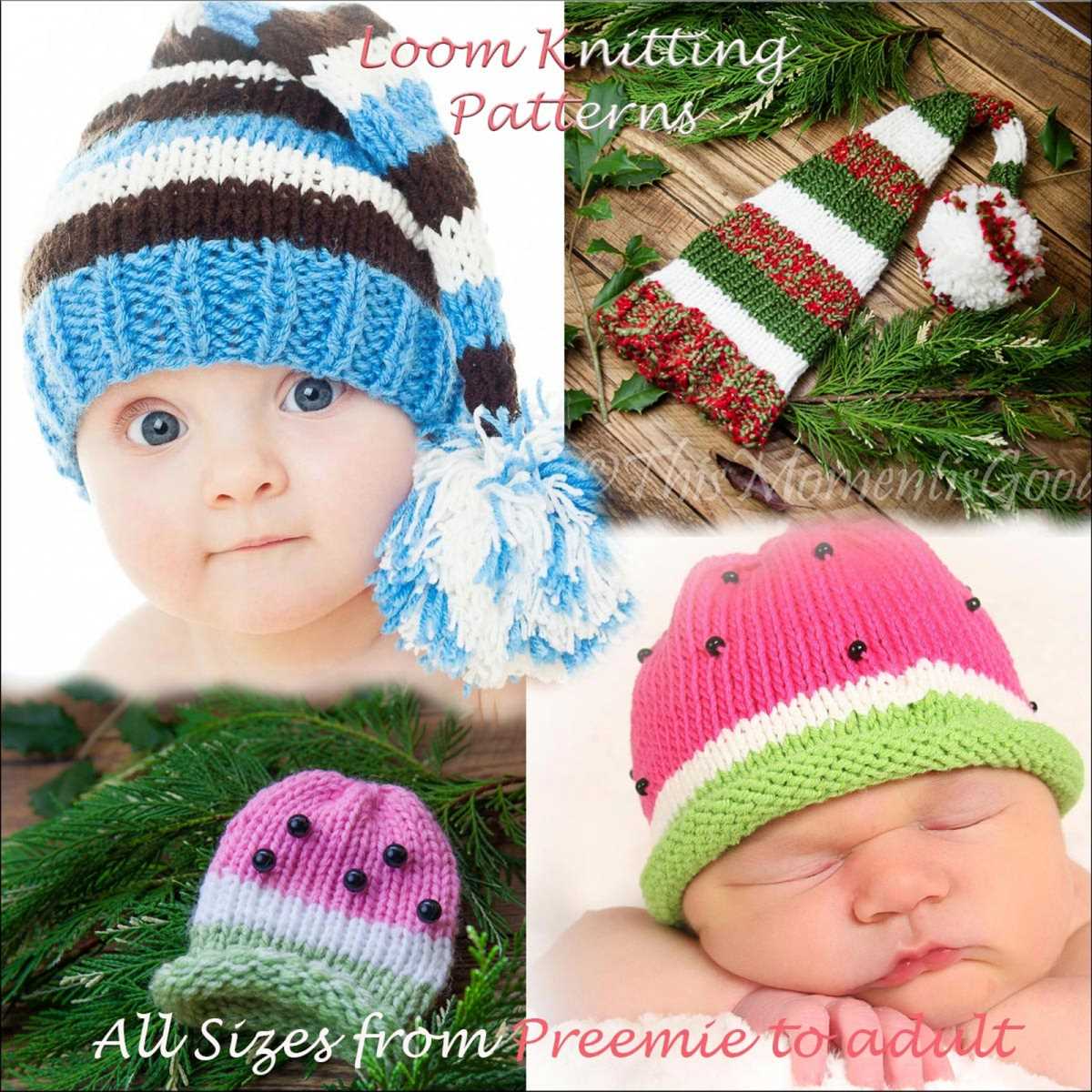 Loom knit elf hat pattern