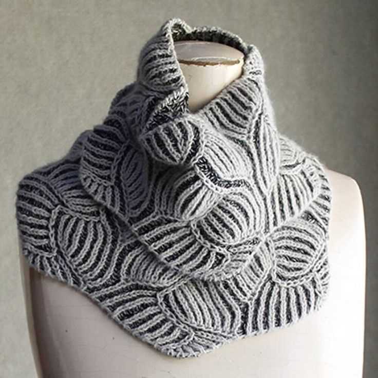 Brioche cowl knitting pattern