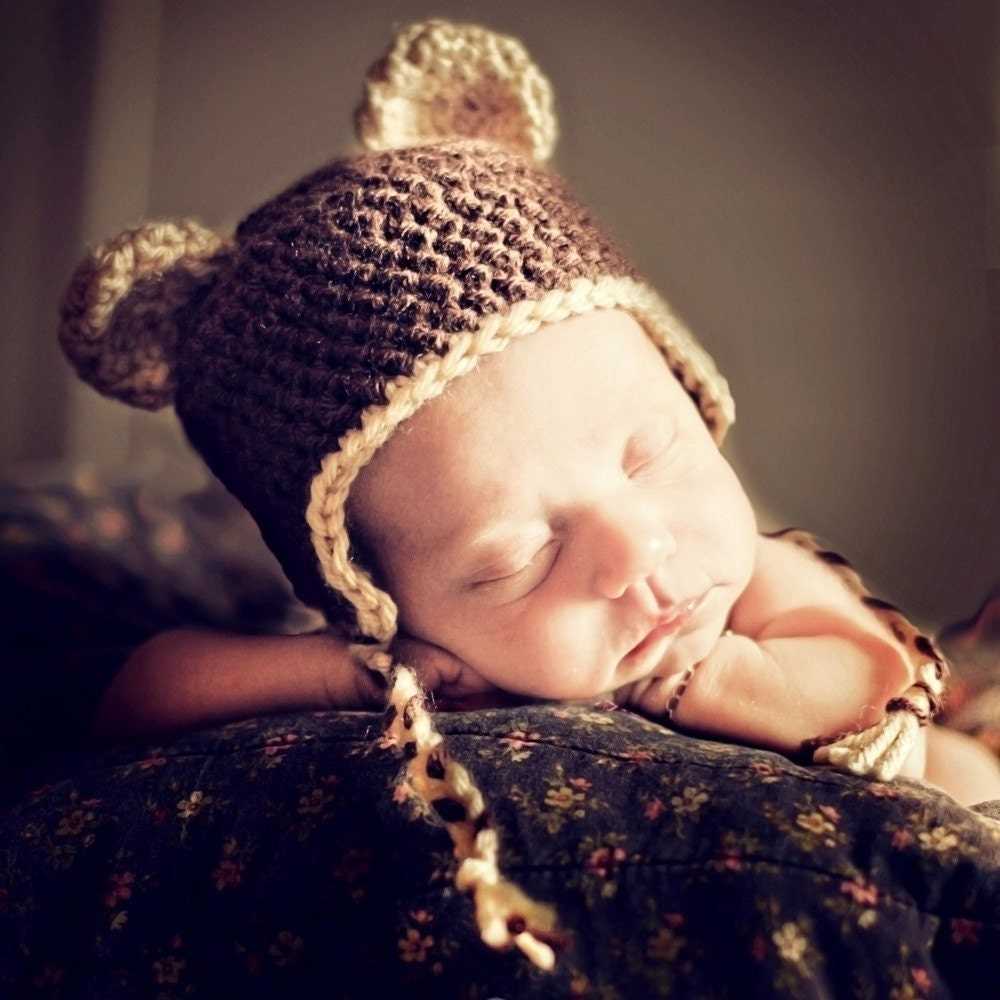 Free knitting pattern hat for teddy bear