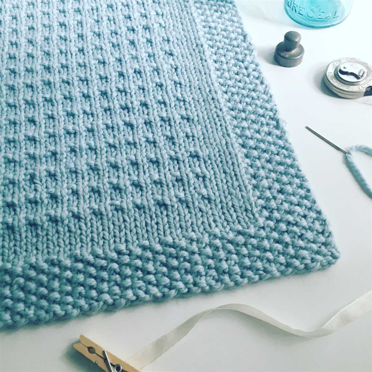 Wearable blanket knitting pattern