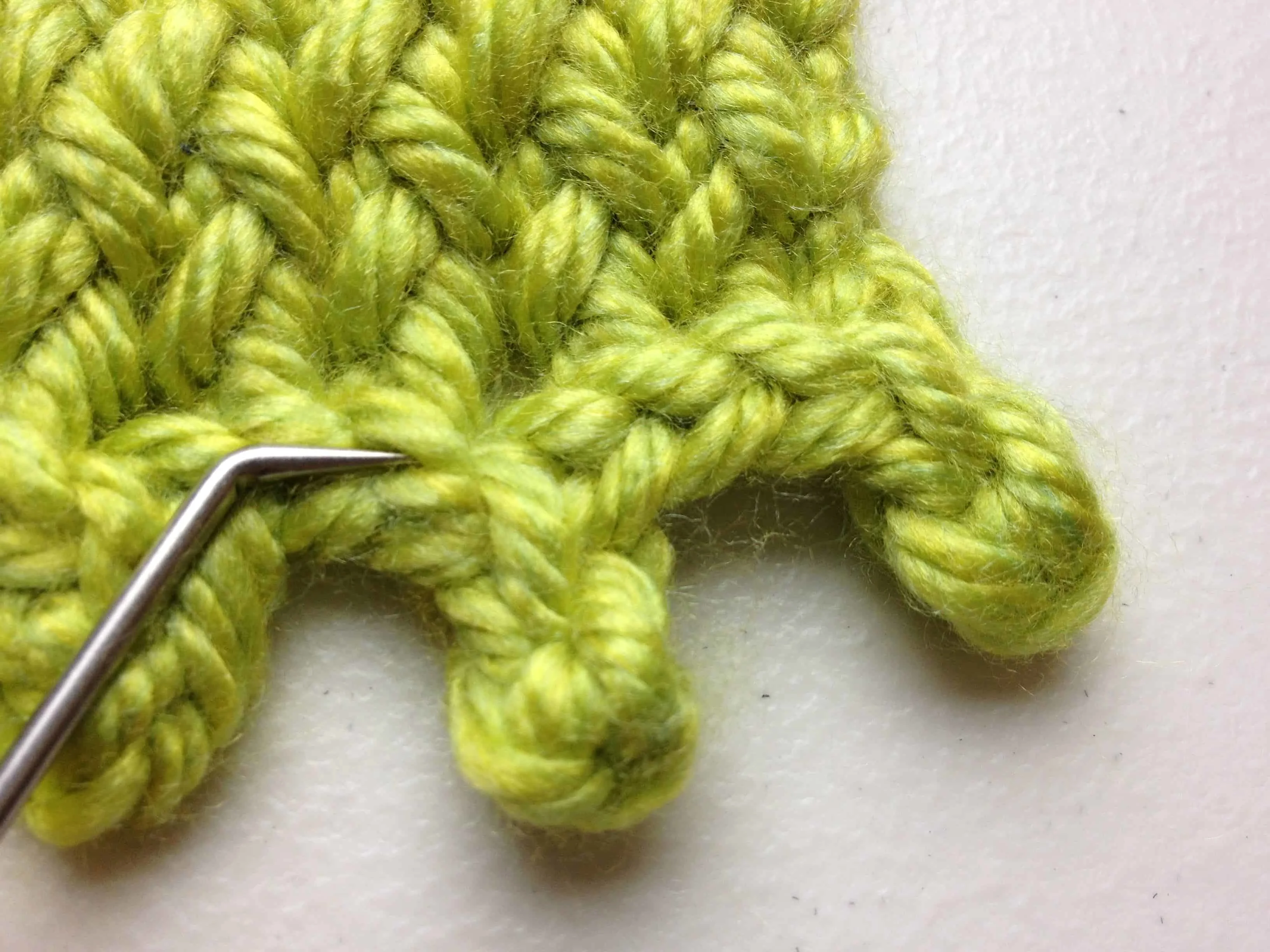 Loom knit elf hat pattern