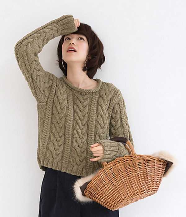 Knit aran sweater free pattern
