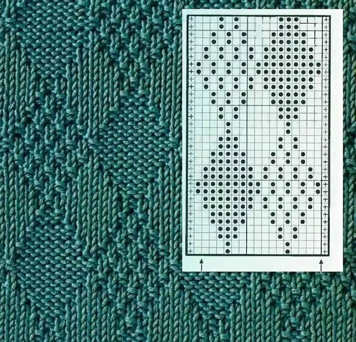 Knit pattern with holes