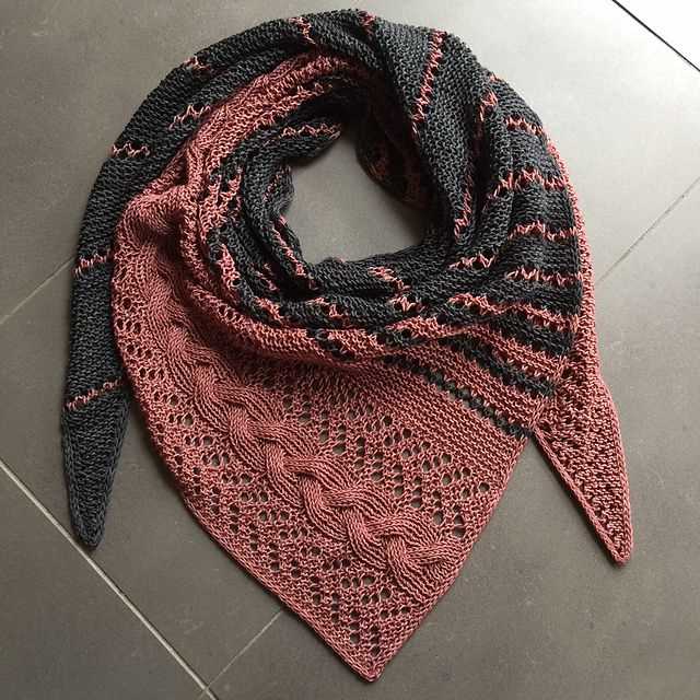 Spring scarf knitting pattern