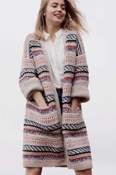 Colossal knit cardigan pattern