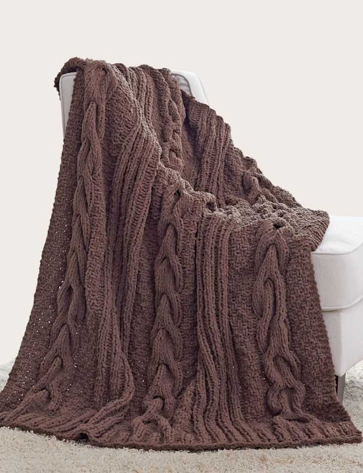 Cable knit afghan pattern