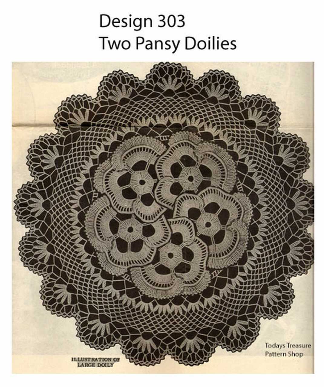 Knit doily pattern