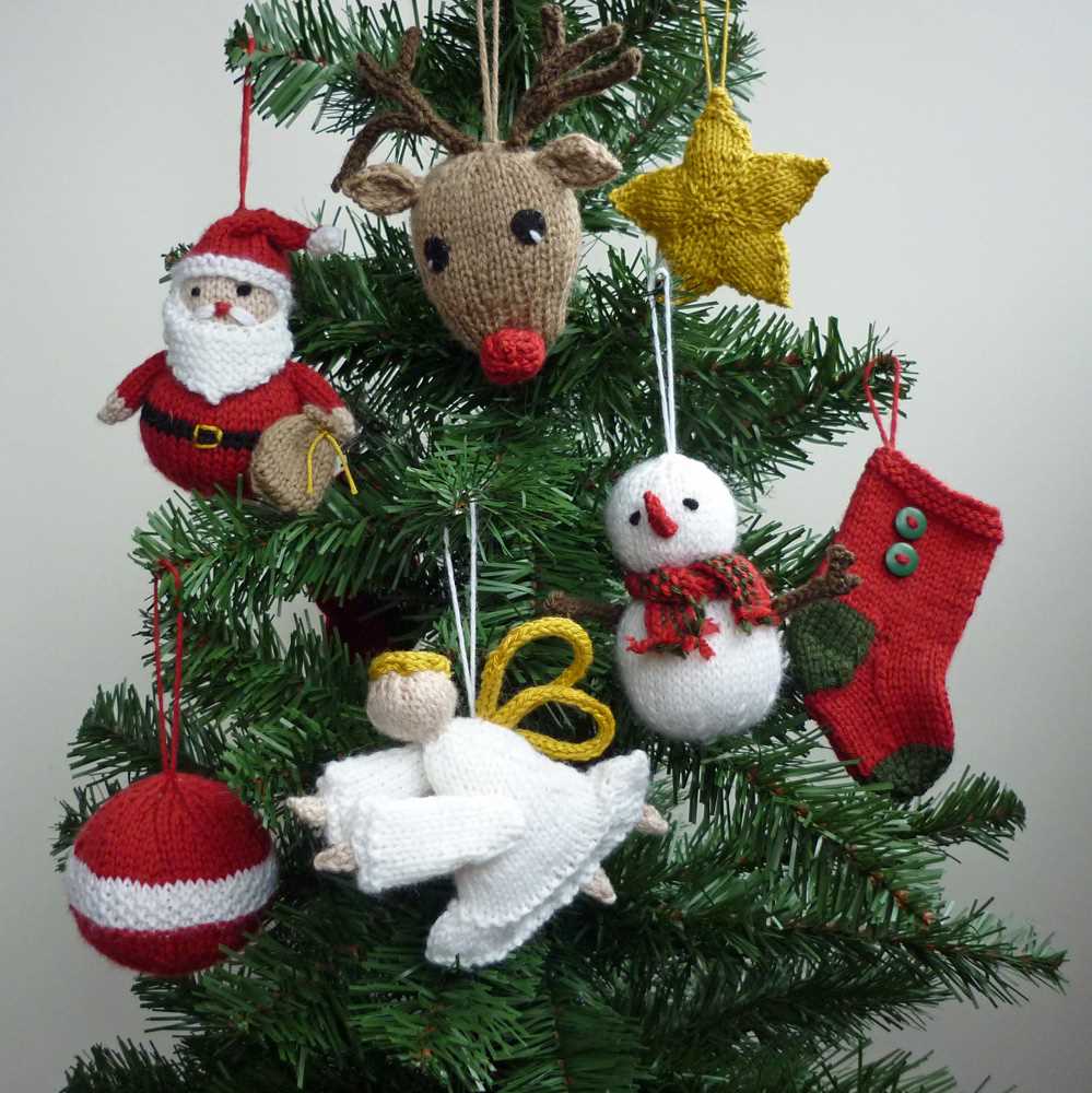 Knitting pattern christmas decorations