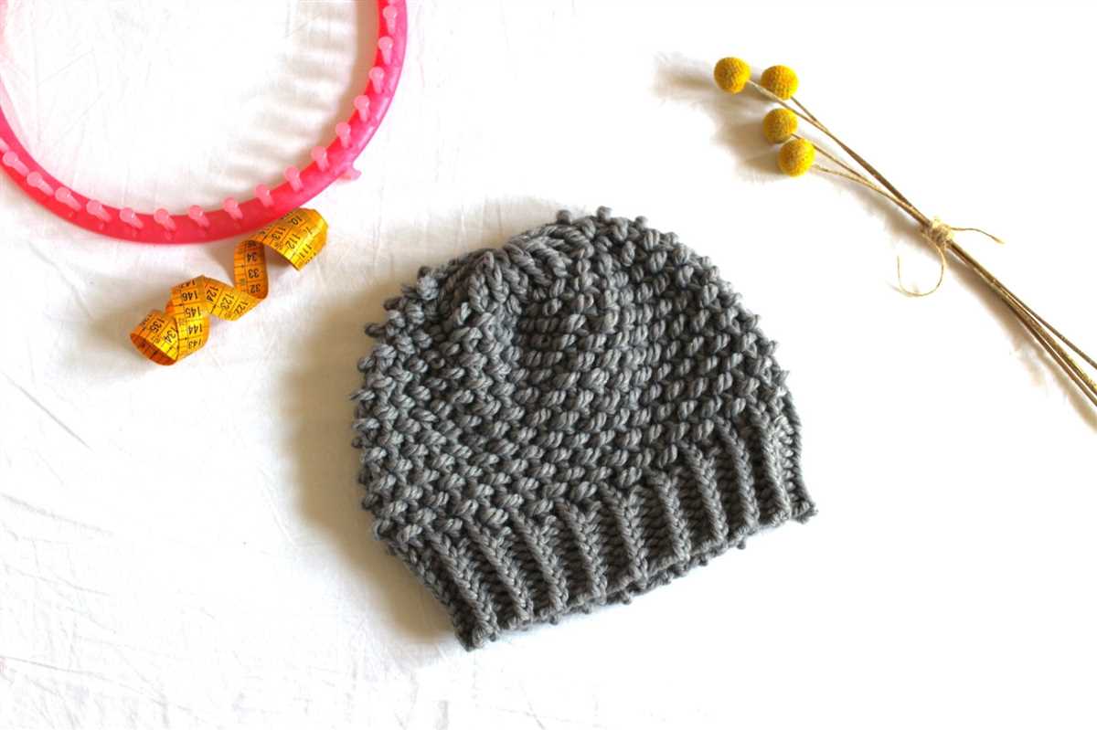 Loom knit cable hat pattern