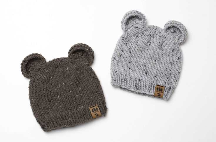 Bear ears hat knitting pattern