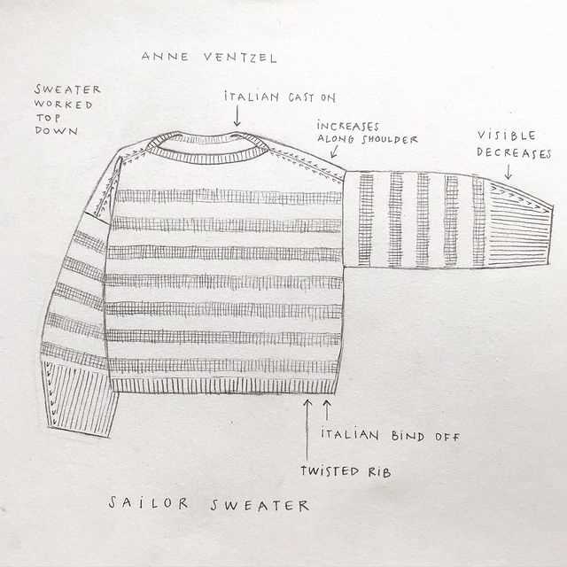 Knit sailor sweater pattern