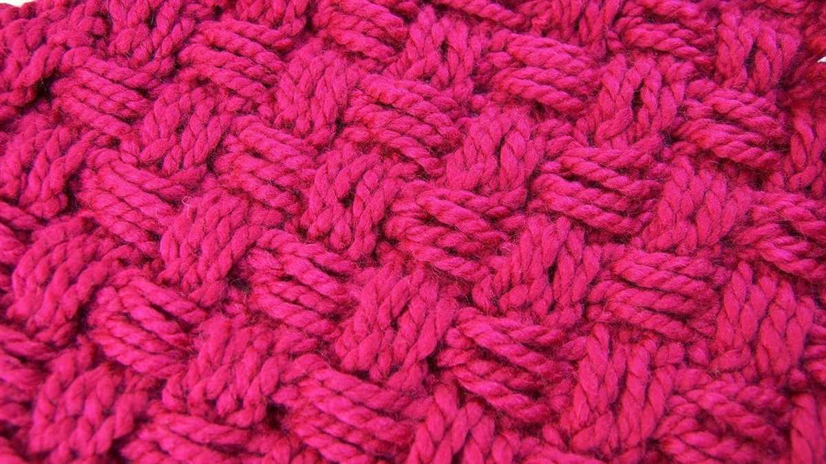 Criss cross knit scarf pattern