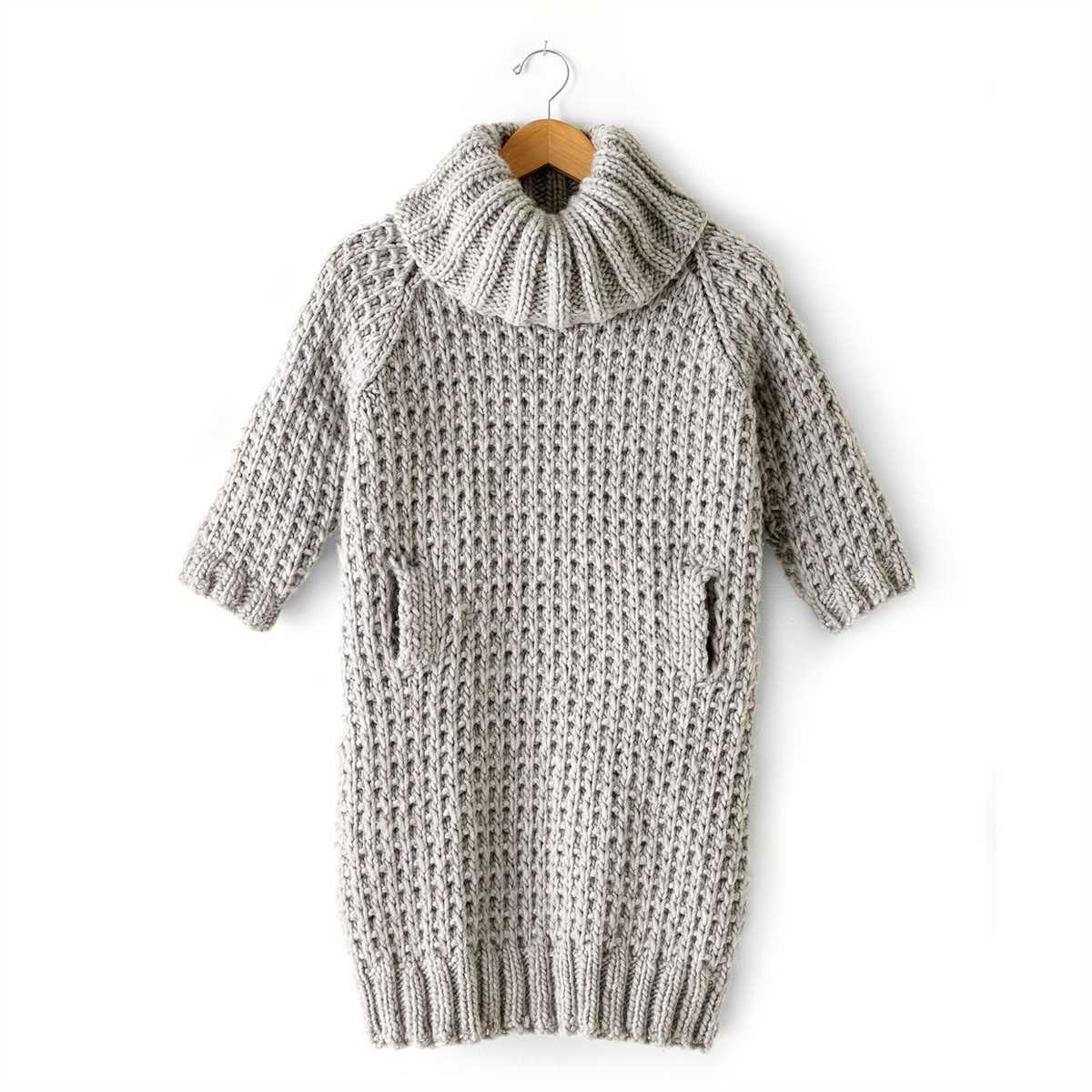Slouchy sweater knitting pattern