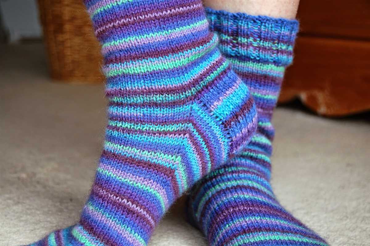 Knit sock pattern circular needles