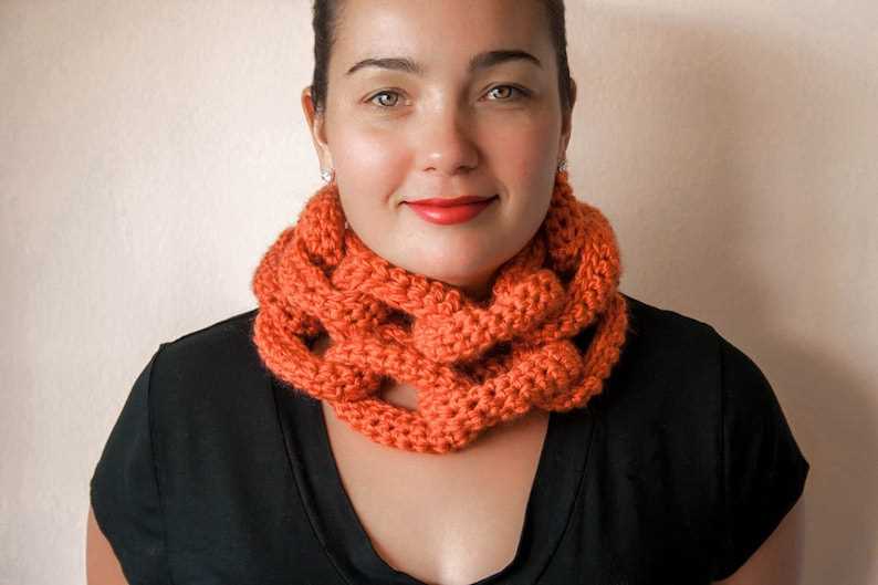 Chain link scarf knitting pattern