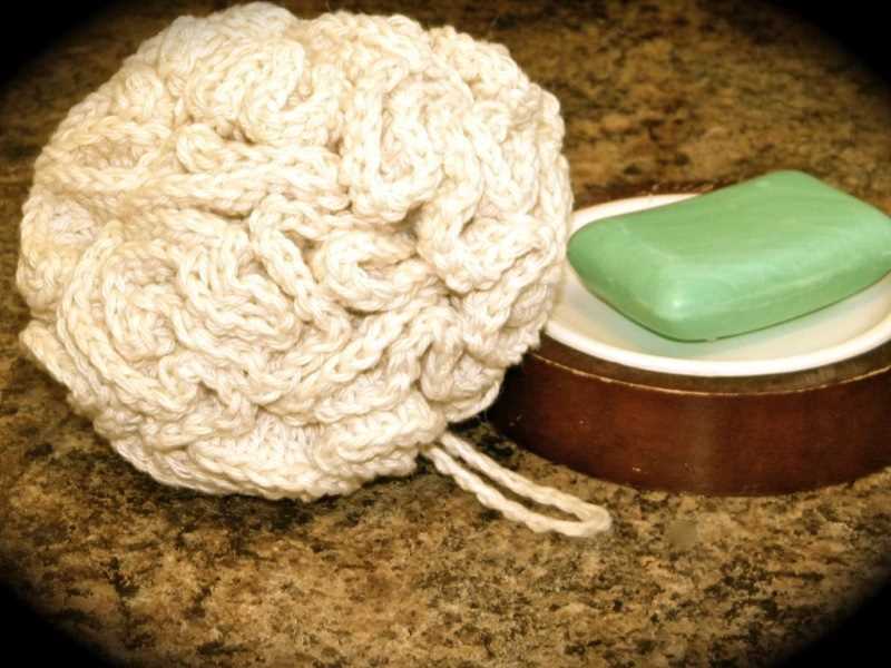 Knit shower puff pattern