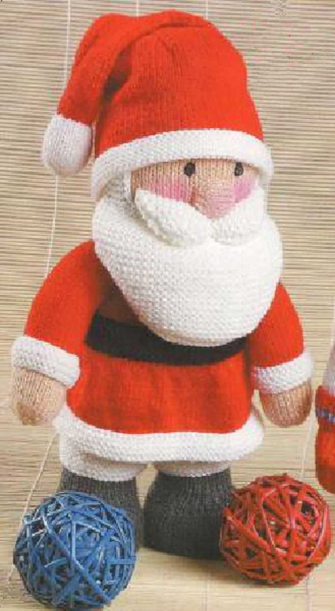 Large santa knitting pattern