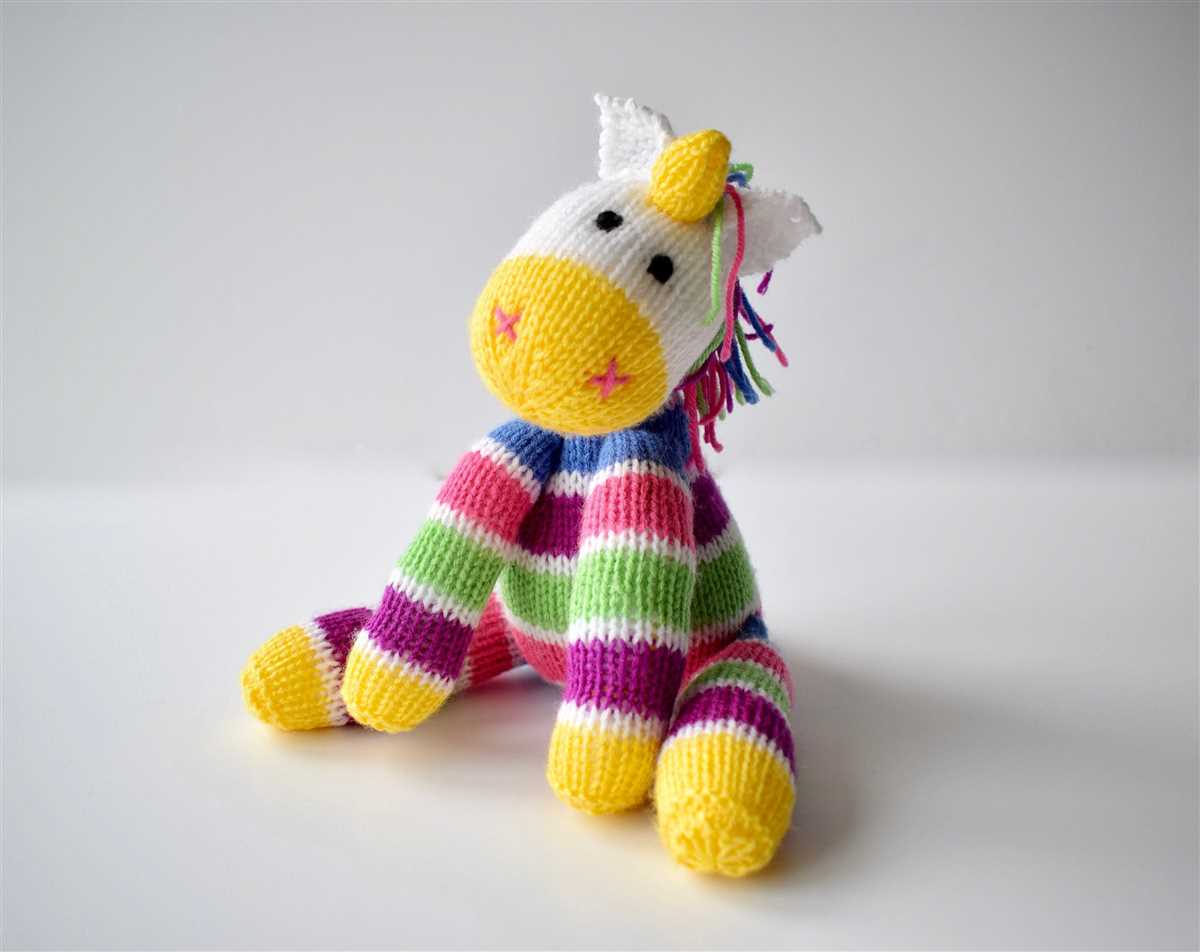 Unicorn knitting pattern free to download
