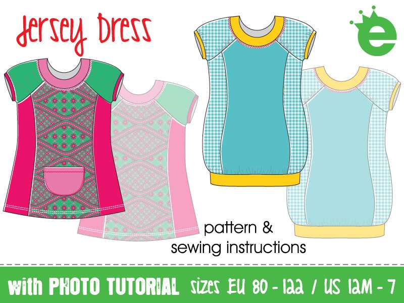 Easy jersey knit dress pattern