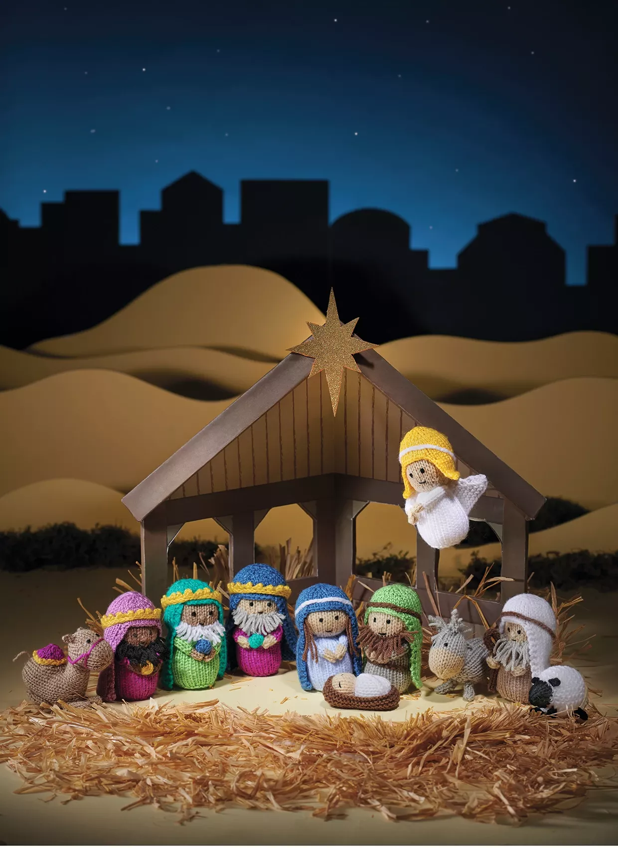 Free knitted nativity pattern