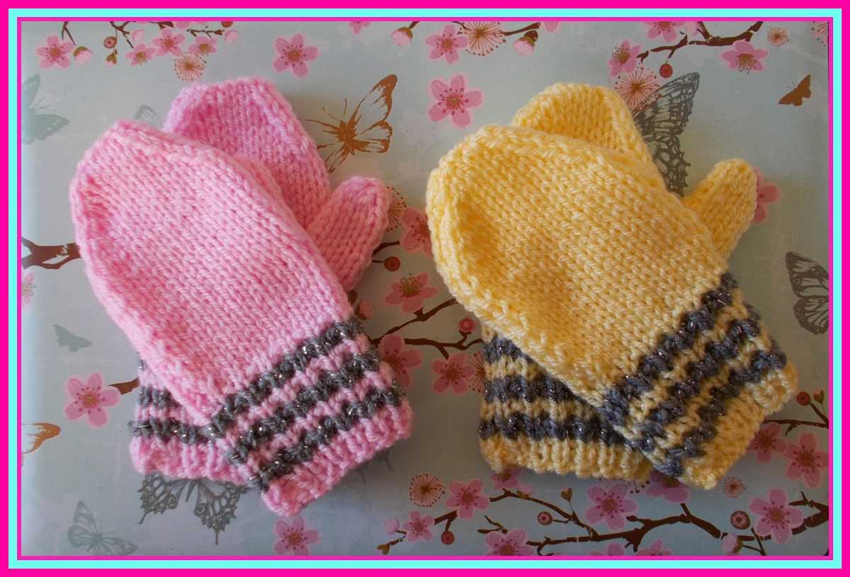 Knitting patterns mittens two needles