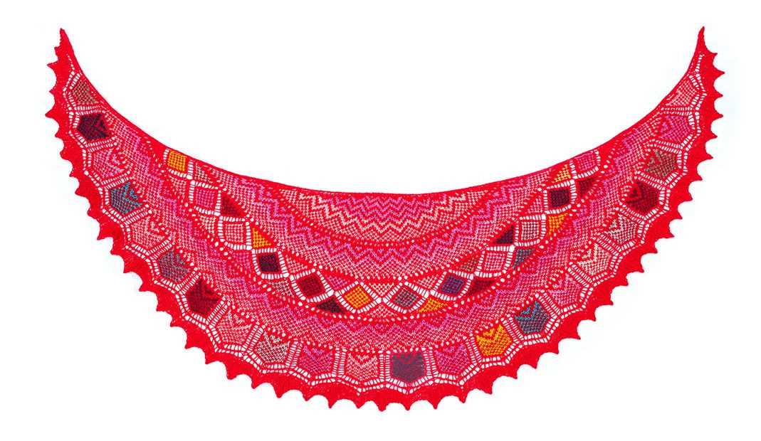 Crescent shawl knitting pattern