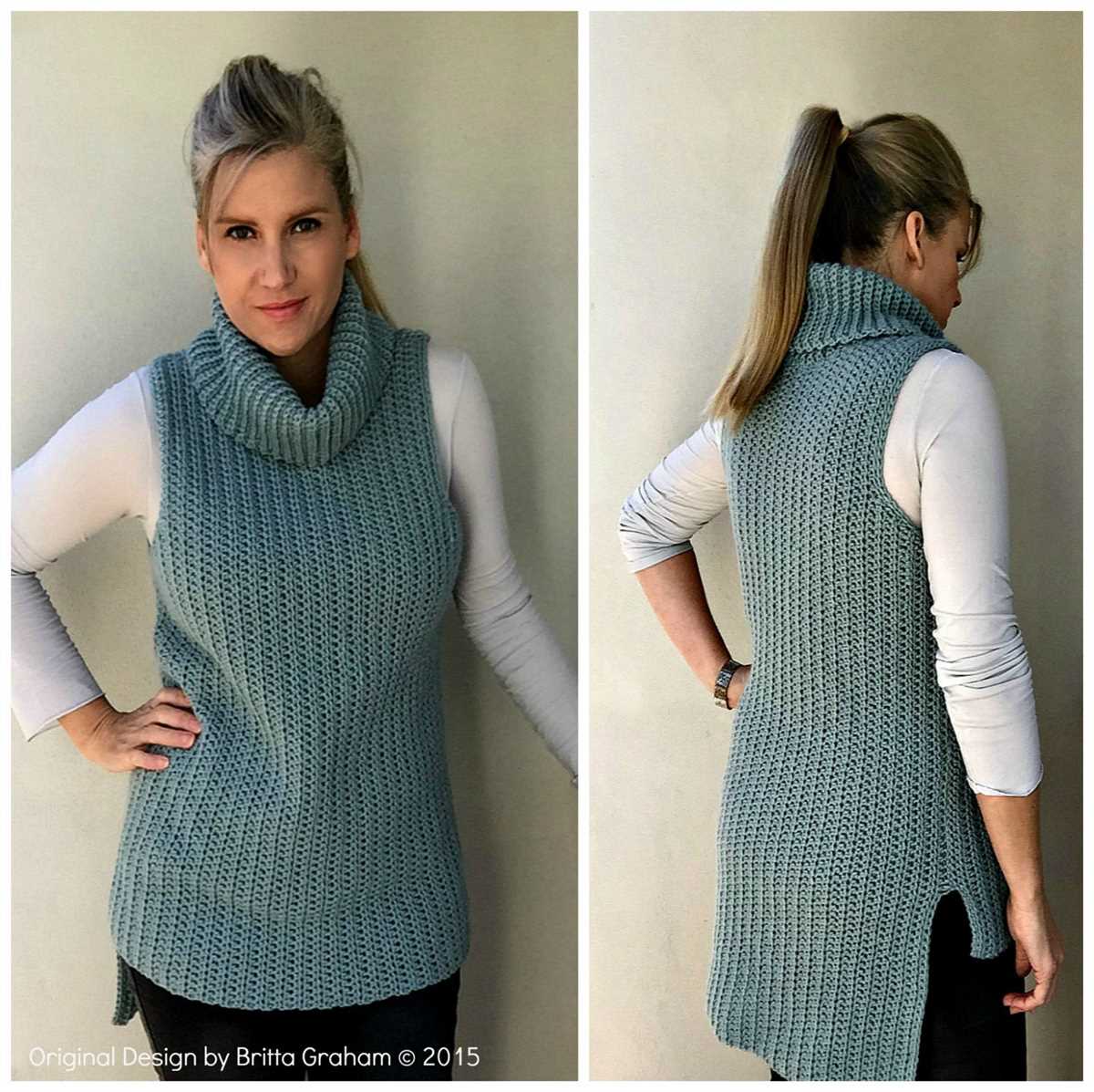 Create a Stylish and Complimentary Ladies Sleeveless Jumper with This Chic Knitting Pattern! Free ladies sleeveless jumper knitting pattern