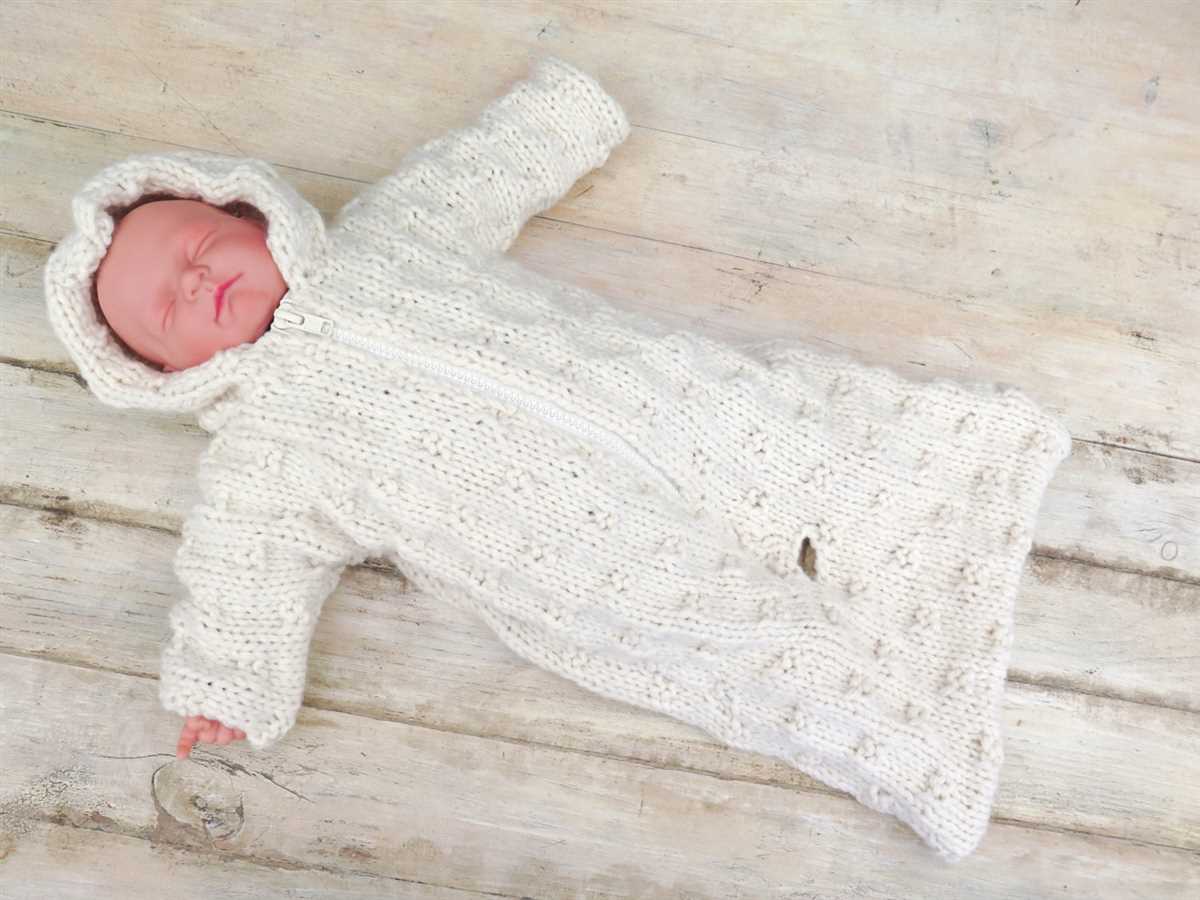 Baby sleep sack knitting pattern