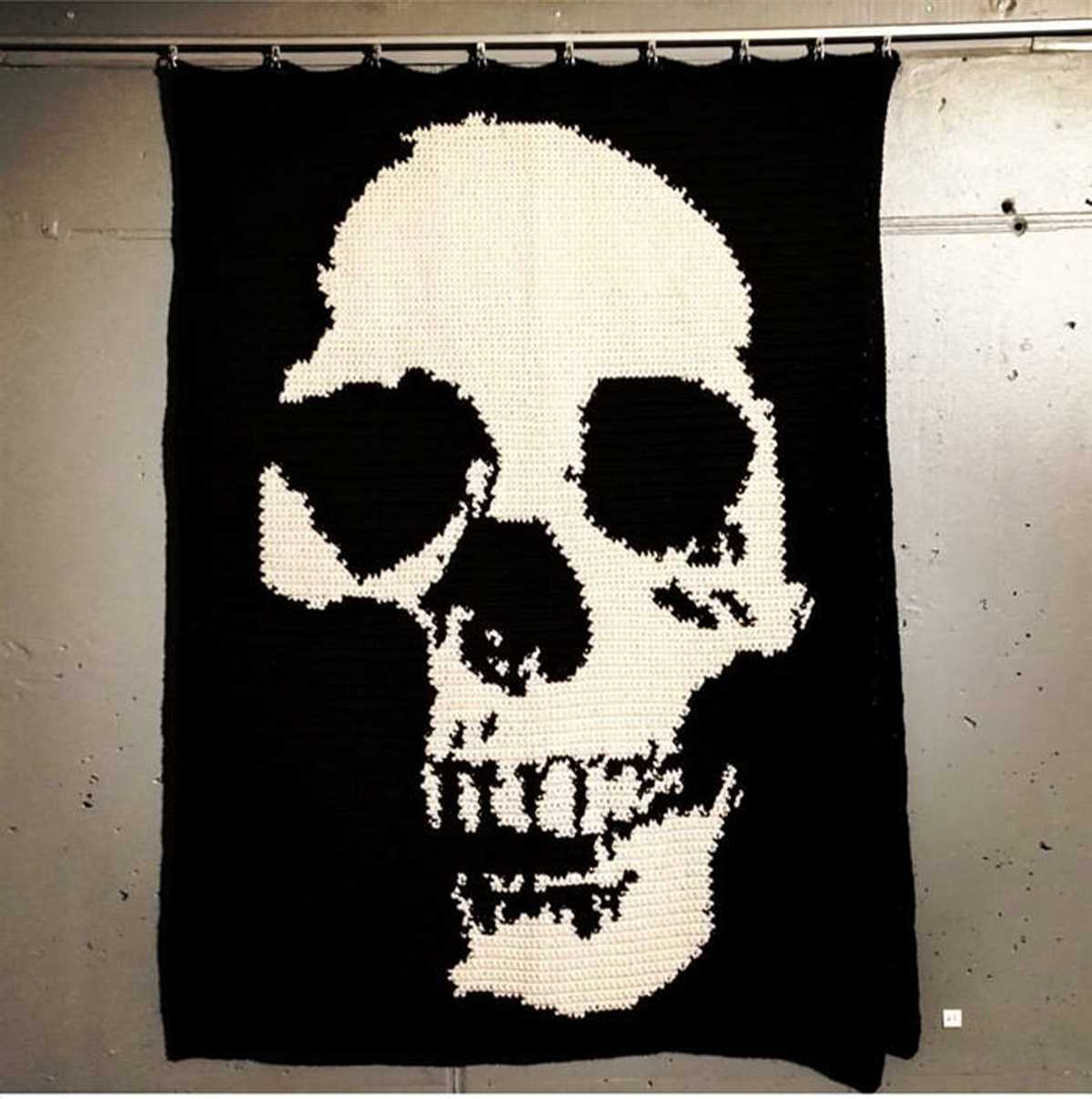 Small skull knitting pattern