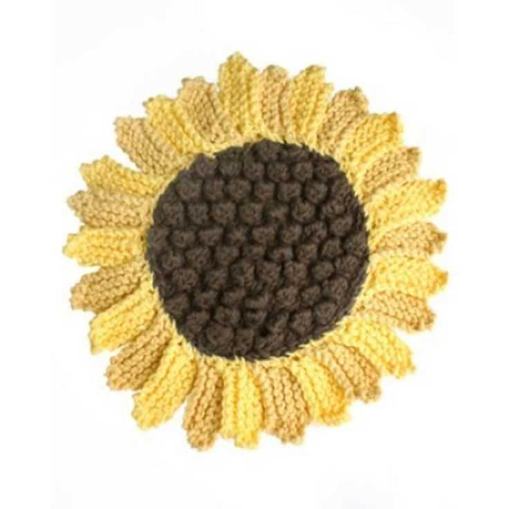 Knitting pattern sunflower