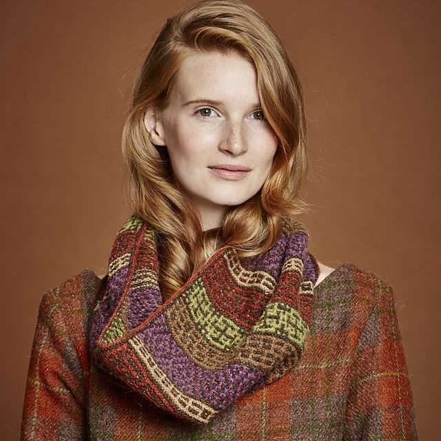 Mosaic scarf knitting pattern